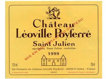 Château Léoville Poyferré - Saint-Julien - Rouge - 1999