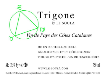 Le Soula - IGP Côtes Catalanes - Trigone n° 15- Blanc