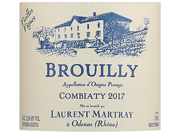Laurent Martray - Brouilly - Combiaty Vieilles Vignes - Rouge - 2017