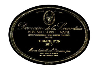 Domaine de la Louveterie - Muscadet Sèvre et Maine - Hermine d'Or Blanc 2010