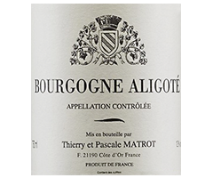 Thierry et Pascale Matrot - Bourgogne aligoté - Blanc - 2014