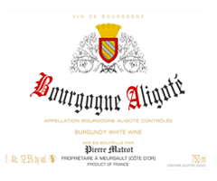 Domaine Pierre Matrot - Bourgogne aligoté - Blanc - 2015