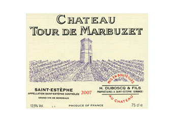 Château Tour de Marbuzet - Saint-Estèphe - Rouge 2007