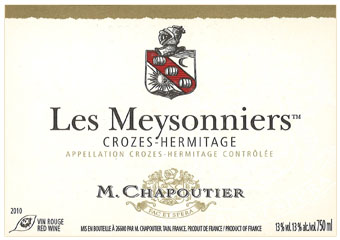 M. Chapoutier - Crozes-Hermitage - Les Meysonniers Rouge 2010