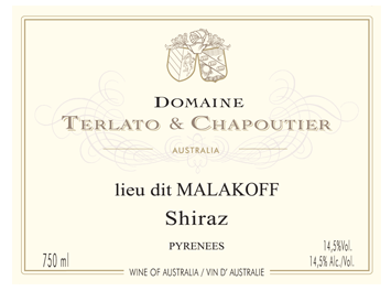 Domaine Terlato & Chapoutier - Pyrénées - Lieu dit Malakoff Shiraz - Rouge - 2012