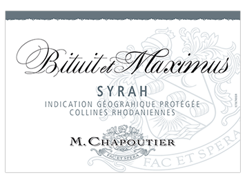 Chapoutier - IGP Collines Rhodaniennes - Bituit et Maximus - Rouge - 2017
