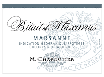 Chapoutier - IGP Collines Rhodaniennes - Bituit et Maximus - Blanc - 2018