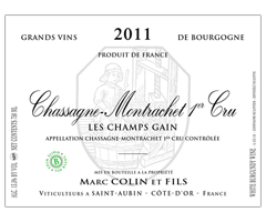 Domaine Marc Colin - Chassagne-Montrachet 1er cru - Champsgain - Blanc - 2011