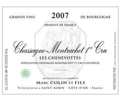 Domaine Marc Colin - Chassagne-Montrachet 1er cru - Chenevottes - Blanc - 2007