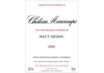 Château Maucamps - Haut-Médoc - Rouge 2005