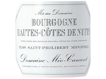 Domaine Méo-Camuzet - Bourgogne Hautes Côtes de Nuits - Clos Saint Philibert - Blanc - 2010