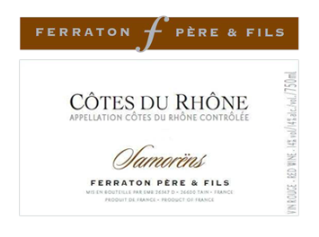 Maison Ferraton - Côtes du Rhône - Samorens bio - Rouge - 2013