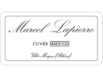 Marcel Lapierre - Morgon - Cuvée MMXVIII - Rouge - 2018