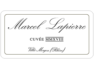 Marcel Lapierre - Morgon - Cuvée MMXVIII - Rouge - 2018