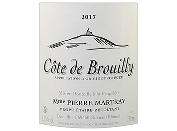 Madame Pierre Martray - Côte de Brouilly - Rouge - 2017