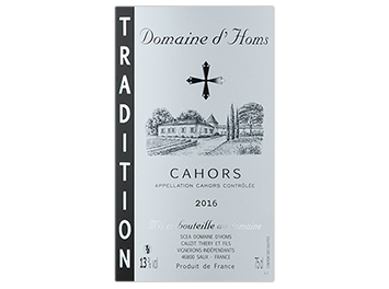 Domaine d'Homs - Cahors - Tradition - Rouge - 2016