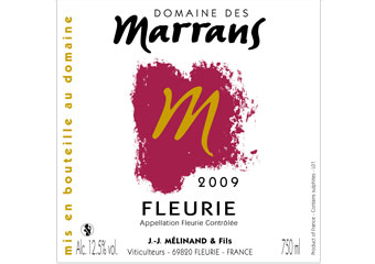 Domaine des Marrans - Fleurie - Rouge 2009
