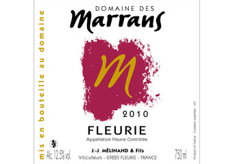 Domaine des Marrans - Fleurie - Rouge 2010