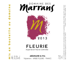 Domaine des Marrans - Fleurie - Rouge - 2013