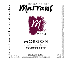 Domaine des Marrans - Morgon - Corcelette - Rouge - 2014
