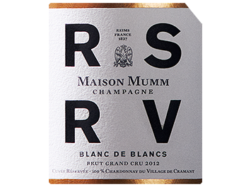 Champagne Mumm - Champagne Grand Cru - RSRV Blanc de Blancs - Blanc - 2012
