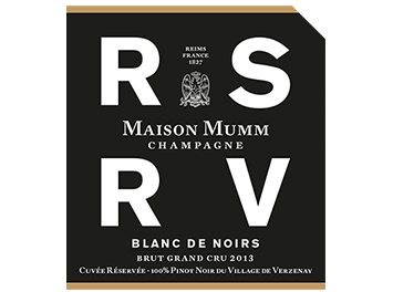 Champagne Mumm - Champagne Grand Cru - RSRV Blanc de Noirs - Blanc - 2013
