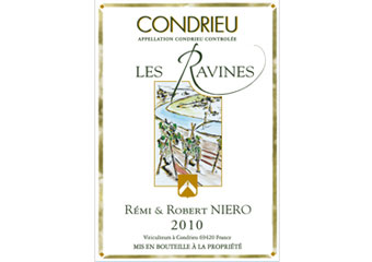 Domaine Niero - Condrieu - Les Ravines Blanc 2010
