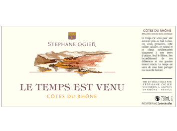 Domaine Stéphane Ogier - Côtes du Rhône - Le Temps est venu - Rouge - 2017