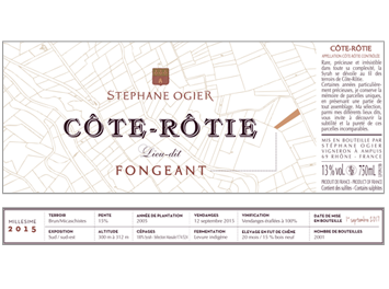 Domaine Stéphane Ogier - Côte Rôtie - Fongeant - Rouge - 2015