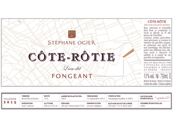 Domaine Stéphane Ogier - Côte Rôtie - Fongeant - Rouge - 2015