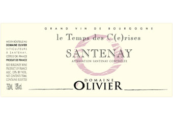 Domaine Olivier - Santenay - Le Temps des Cerises rouge 2011