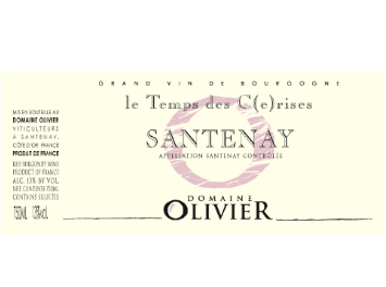 Domaine Antoine et Rachel Olivier - Santenay - Le Temps des C(e)rises - Rouge - 2012