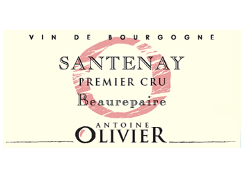 Domaine Antoine Olivier - Santenay 1er cru - Beaurepaire - Rouge - 2015