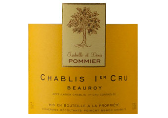 Domaine Isabelle et Denis Pommier - Chablis Premier Cru - Beauroy Blanc 2009