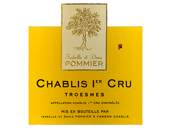Domaine Isabelle et Denis Pommier - Chablis 1er cru - Troesmes - Blanc - 2018