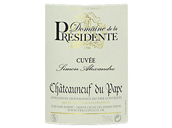 Domaine de la Présidente - Châteauneuf-du-Pape - Cuvée Simon Alexandre - Blanc - 2013