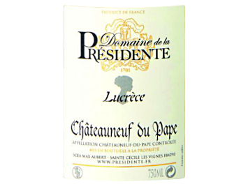 Domaine de la Présidente - Châteauneuf-du-Pape - Lucrèce - Blanc - 2016