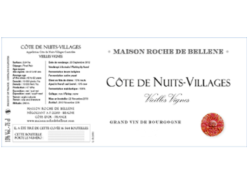 Maison Roche de Bellene - Côte de Nuits-Villages - Vieilles Vignes - Rouge - 2013