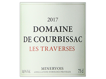 Domaine de Courbissac - Minervois - Les Traverses - Rouge - 2017