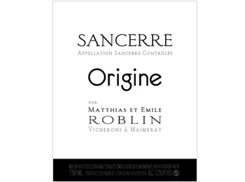 Matthias et Emile Roblin - Sancerre - Origine - Rouge 2011