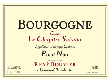 Domaine René Bouvier - Bourgogne - Le Chapitre Suivant - Rouge - 2012