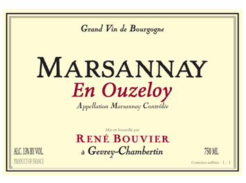 Domaine René Bouvier - Marsannay - En Ouzeloy - Rouge - 2013
