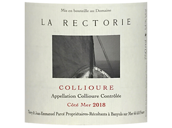 Domaine de La Rectorie - Collioure - Côté Mer - Rouge - 2018