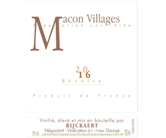 Rijckaert - Mâcon-Villages - Blanc - 2016