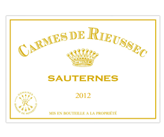 Château Rieussec - Sauternes - Les Carmes de Rieussec - Blanc - 2012