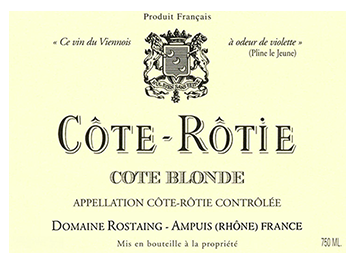 Domaine René Rostaing - Côte Rôtie - Côte Blonde - Rouge - 2015