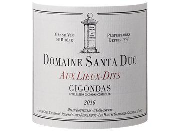 Domaine Santa Duc - Gigondas - Aux Lieux Dits - Rouge - 2016
