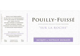 Domaine Jacques et Nathalie Saumaize - Pouilly-Fuissé - Sur la Roche Blanc 2011