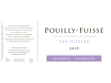 Domaine Jacques Saumaize - Pouilly-Fuissé - Les Scelles - Blanc - 2015