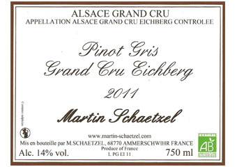 Domaine Schaetzel - Alsace Grand Cru - Pinot Gris Eichberg Blanc 2011
